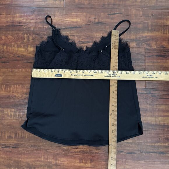 Abercrombie Fitch Womens Lace Cami Slip Top XS Black Whimsigoth Y2K Coquette - Picture 11 of 14